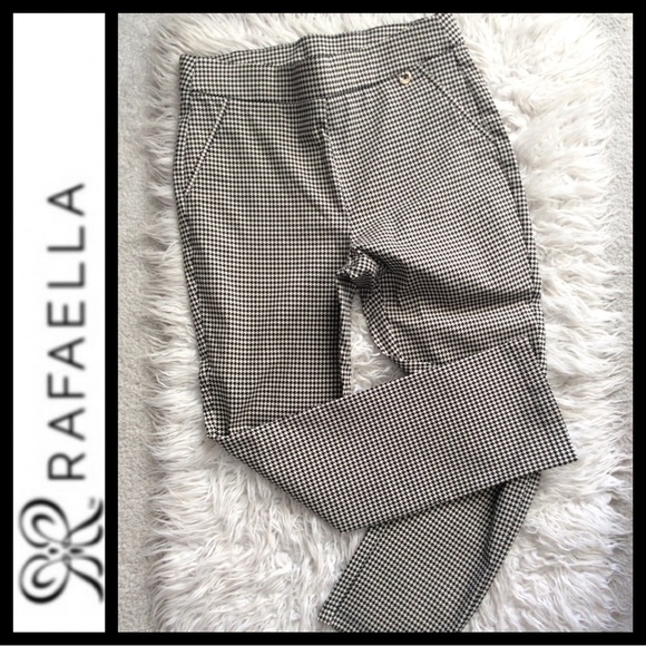 NWOT Rafaella Houndstooth Stretch Comfort Pant - Picture 2 of 6